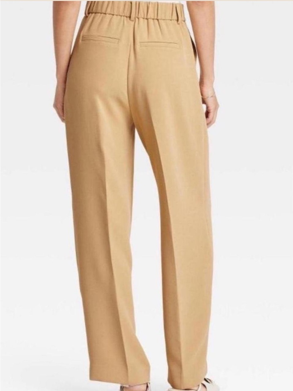 High Rise Tan Trousers - Picture 8 of 8